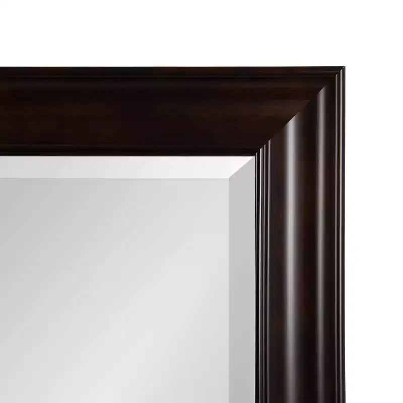 Miroir mural rectangulaire pour salle de bain – Cadre étagé Espresso, 23,25"L x 29,25"H