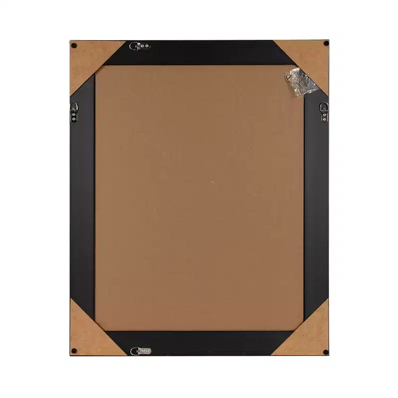 Miroir mural rectangulaire pour salle de bain – Cadre étagé Espresso, 23,25"L x 29,25"H