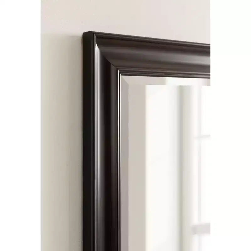 Miroir mural rectangulaire pour salle de bain – Cadre étagé Espresso, 23,25"L x 29,25"H