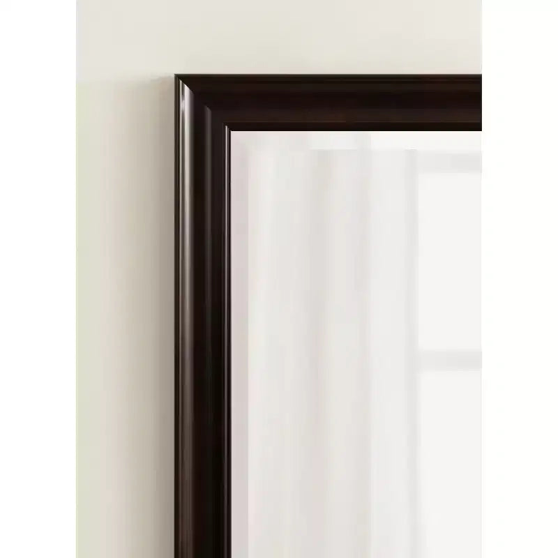 Miroir mural rectangulaire pour salle de bain – Cadre étagé Espresso, 23,25"L x 29,25"H