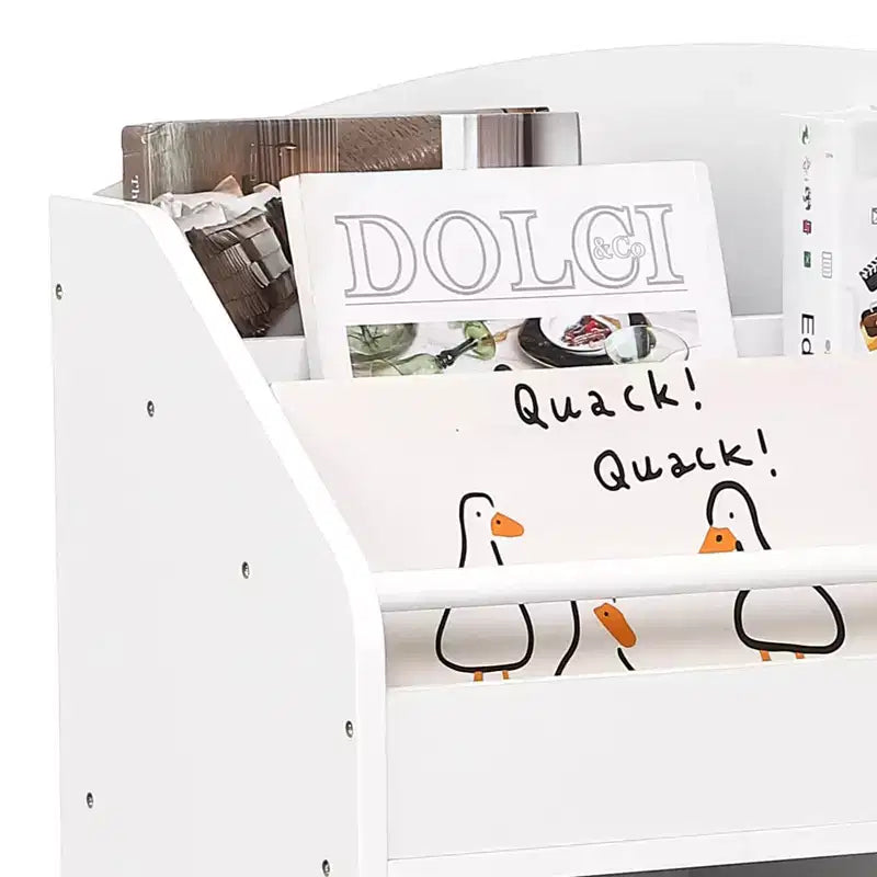 Étagère à livres pour enfants avec rangement de jouets, bibliothèque en bois pour tout-petits, chambres d'enfants et salles de jeux