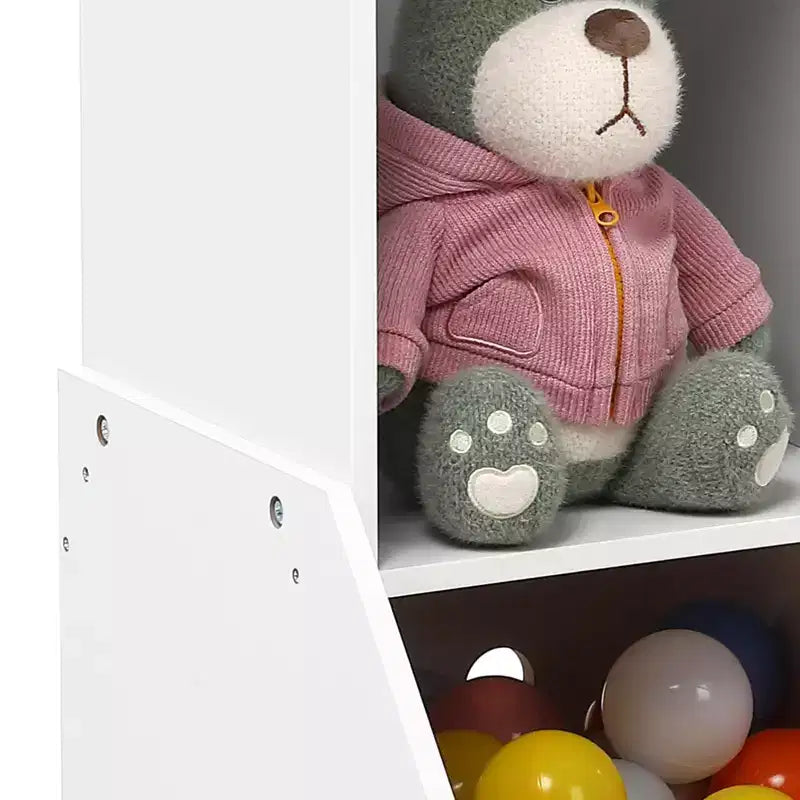 Étagère à livres pour enfants avec rangement de jouets, bibliothèque en bois pour tout-petits, chambres d'enfants et salles de jeux