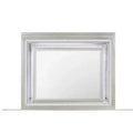 HomeStock Champagne Mirror with Elegant Frame and Reflective Accents  Transitional Bedroom Wall Mirror