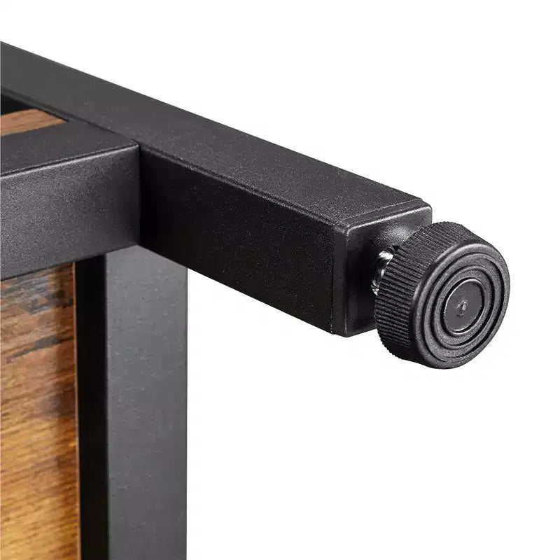 Table d'appoint à 3 niveaux – Structure métallique en X, 3 étagères, style industriel