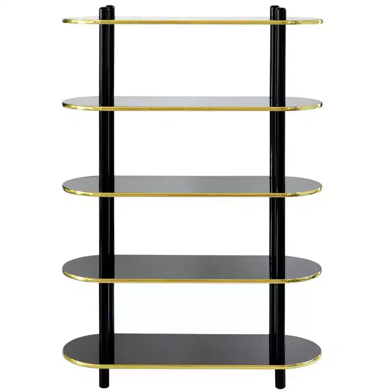 Étagère ouverte à 5 niveaux – Style classique contemporain, bibliothèque étagère de 150 cm