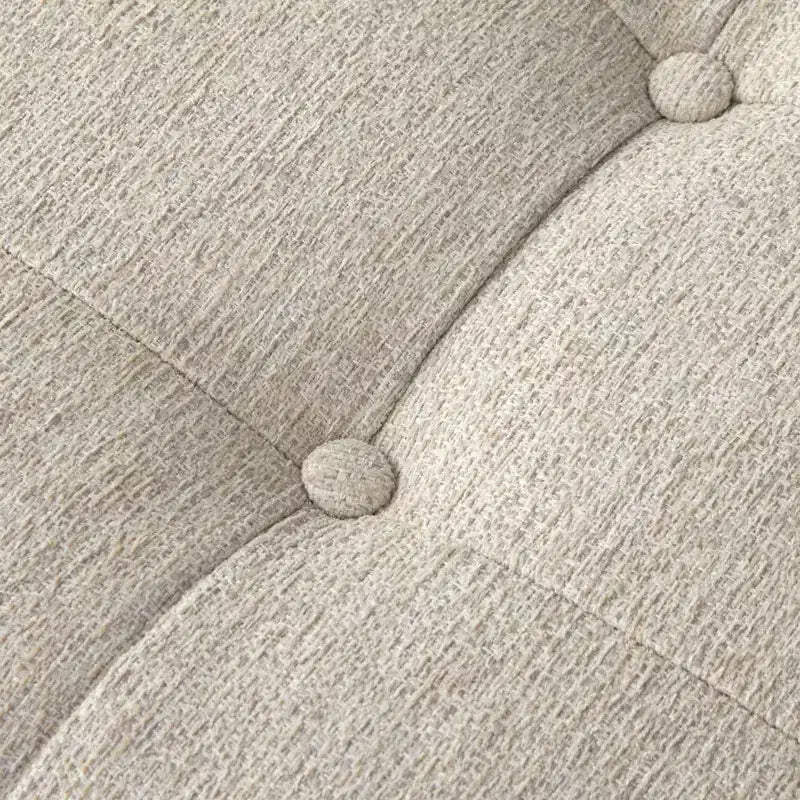 Banc de rangement capitonné en chenille – 118 cm de large, coussin en mousse, rangement dissimulé