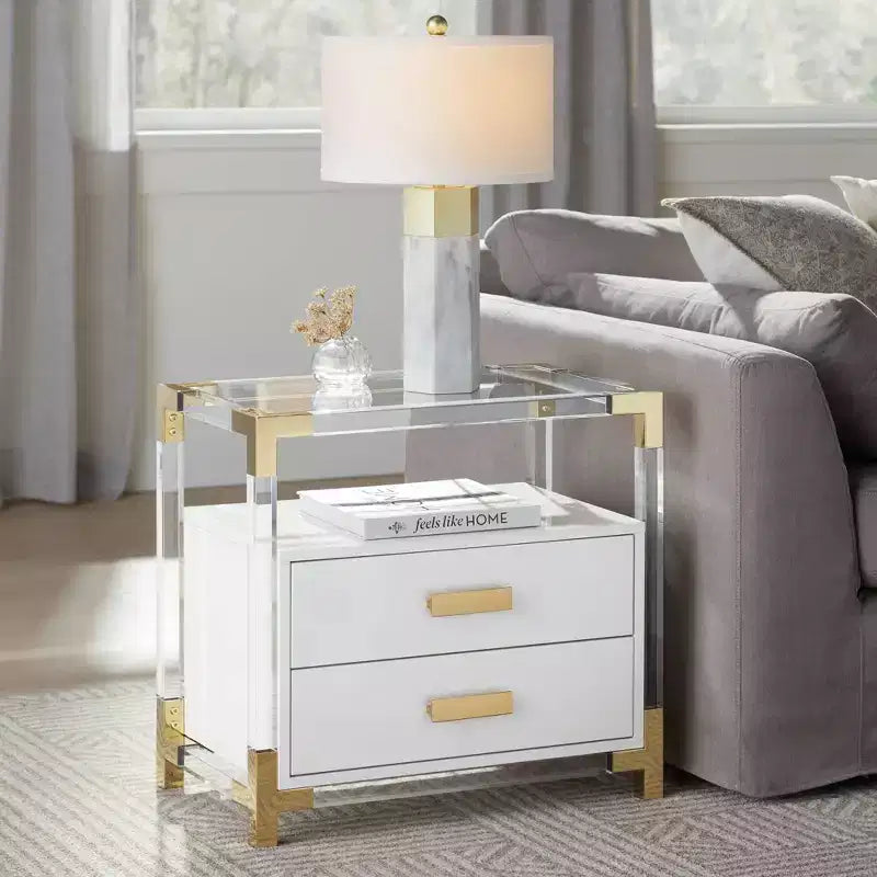 Table Basse de Rangement Carrée Moderne – Compartiment Caché, Finition Mate
