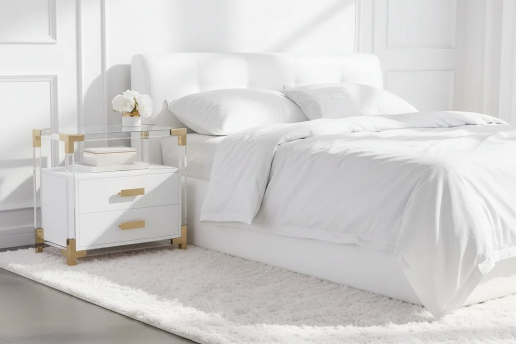 Table Basse de Rangement Carrée Moderne – Compartiment Caché, Finition Mate