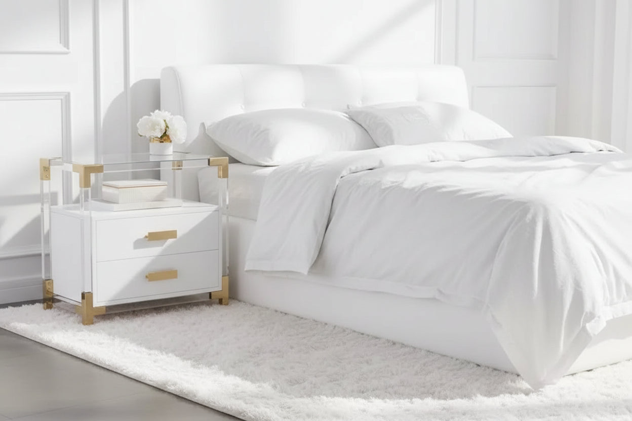Table Basse de Rangement Carrée Moderne – Compartiment Caché, Finition Mate