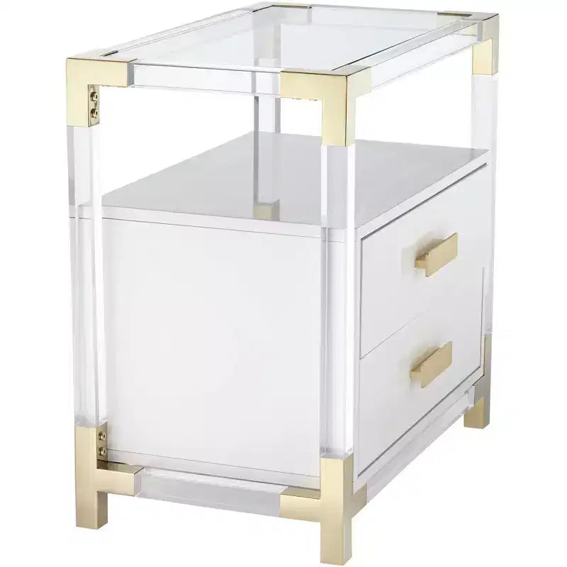 Table Basse de Rangement Carrée Moderne – Compartiment Caché, Finition Mate