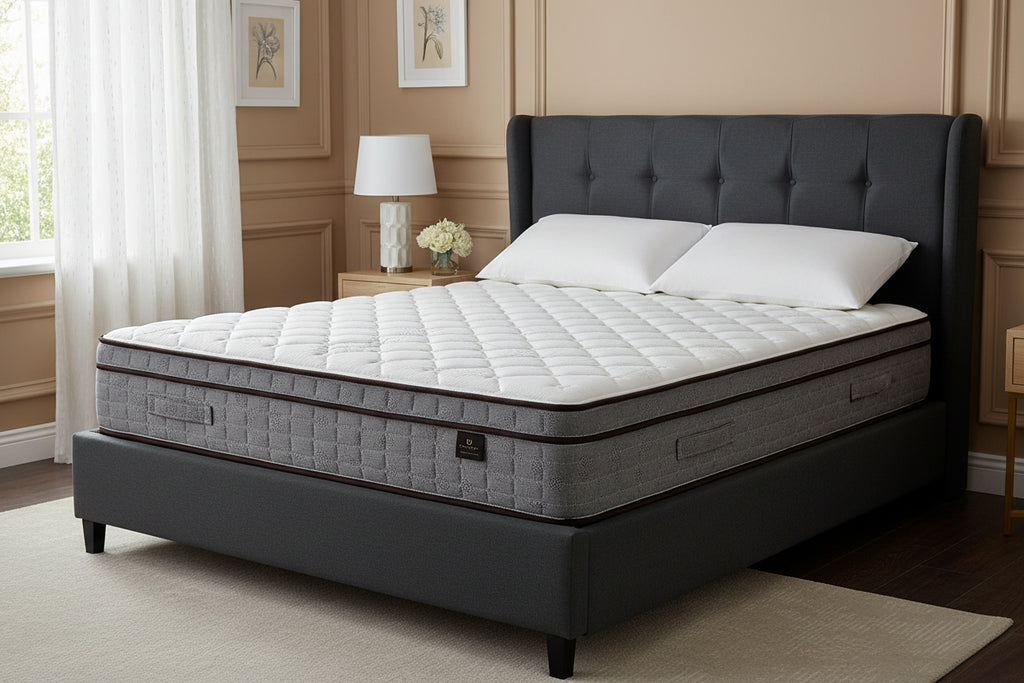 Continental Sleep, 8-Inch Medium Firm Tight top High Density Foam Mattress.