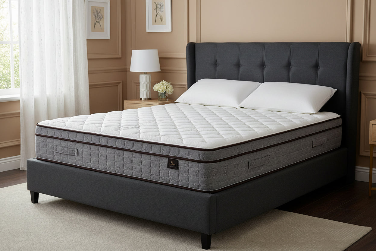 Continental Sleep, 8-Inch Medium Firm Tight top High Density Foam Mattress.