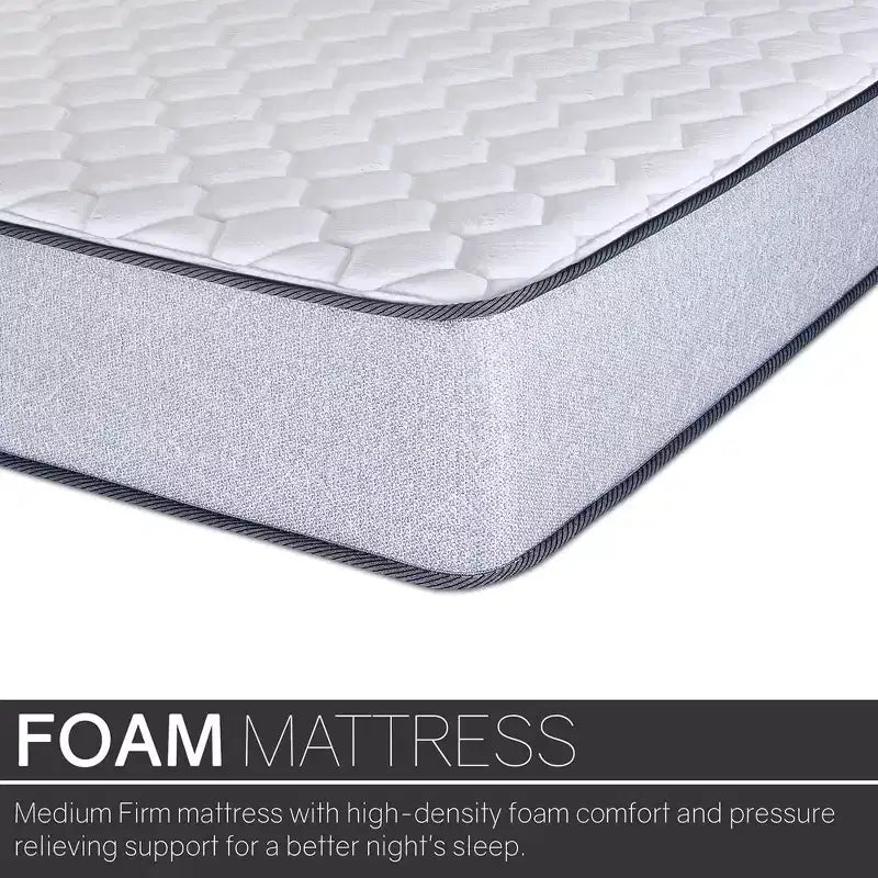 Matelas en mousse haute densité ferme de 20 cm à plateau-coussin